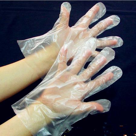 Thickened PE gloves